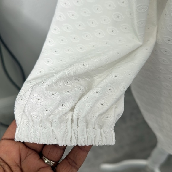 Off the Shoulder Tops Michael Kors Tops White Blouses Summer Tops Size Medium - Picture 5 of 9